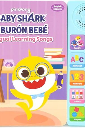 The Pinkfong Baby Shark Bilingual Musical Sound Book - English-Spanish Learning Songs, Educational Toy - Baby