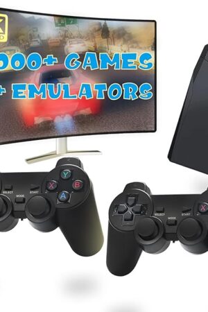 The Retro Game Console, Built in 30000 Games, 9 Emulators, Plug & Play Video Game Console 4K HDMI Output for TV with Dual 2.4G Controllers for Kids Boys & Girls (64G)