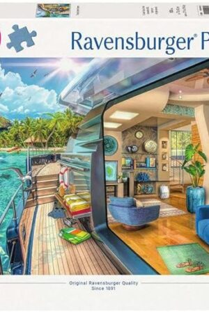 The Ravensburger Tropical Island Charter 1000 Piece Jigsaw Puzzle for Adults - 12000413 - Handcrafted Tooling, Made in Germany, Every Piece Fits Together Perfectly
