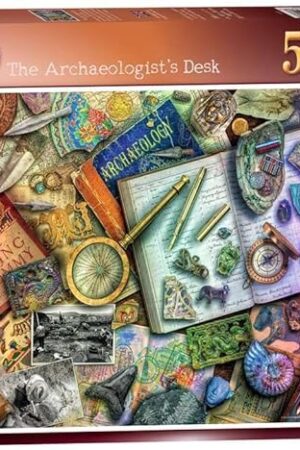 The Ravensburger Aimee Stewart The Archaeologist’s Desk 500 Piece Jigsaw Puzzle for Adults and Kids Age 10 Years Up