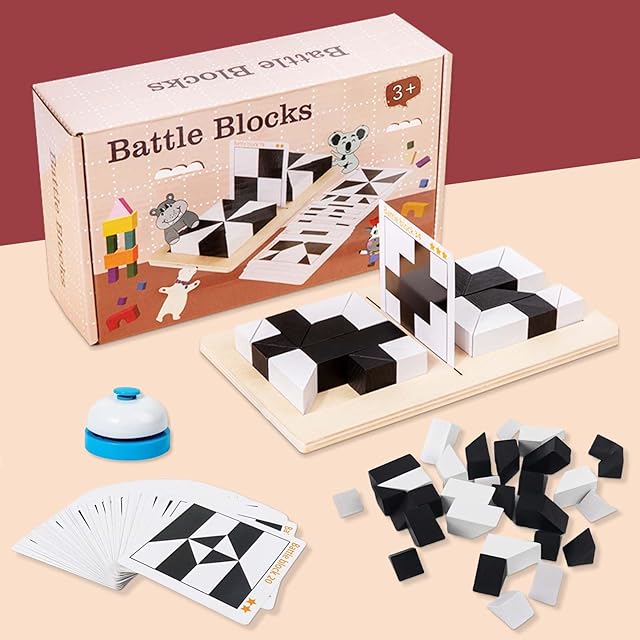The Brain Teaser Puzzles, Block Puzzle, Battle Blocks Game, 40 Challenge, Teens, IQ Test Mind Puzzle Toys, Birthday Gifts for Adult, Best Gifts