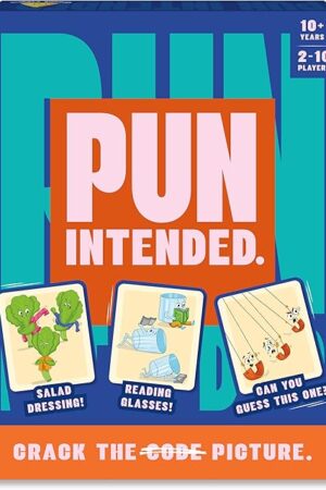 The Pun Intended - Hilarious Picture Guessing Card Game for Families & Adults, Fast-Paced Wordplay Fun, Gifts for Pun & Game Lovers, 2-10 Players