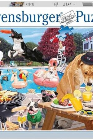The Ravensburger Dog Days of Summer 1000 Piece Jigsaw Puzzle for Adults - 12000546 - Handcrafted Tooling, Made in Germany, Every Piece Fits Together Perfectly