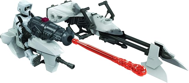 The STAR WARS Mission Fleet Expedition Class Biker Scout Speeder Bike Speeder Sprint 2.5-Inch-Scale Figure and Vehicle for Kids Ages 4 and Up