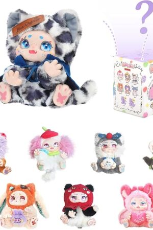 The Plush Blind Box Figures, Cute Vinyl Blind Box Plush Doll, Kimmon Regain Myself Series Collectible Toys, Kawaii Action Figure Mystery Box for Birthday, Single Box (1 of 8 Styles)