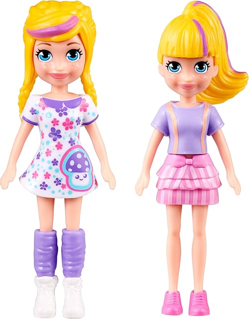 The Polly Pocket Doll With Trendy Outfit 2018 Edition Measures Approx. 3.5" Tall (1 Doll)