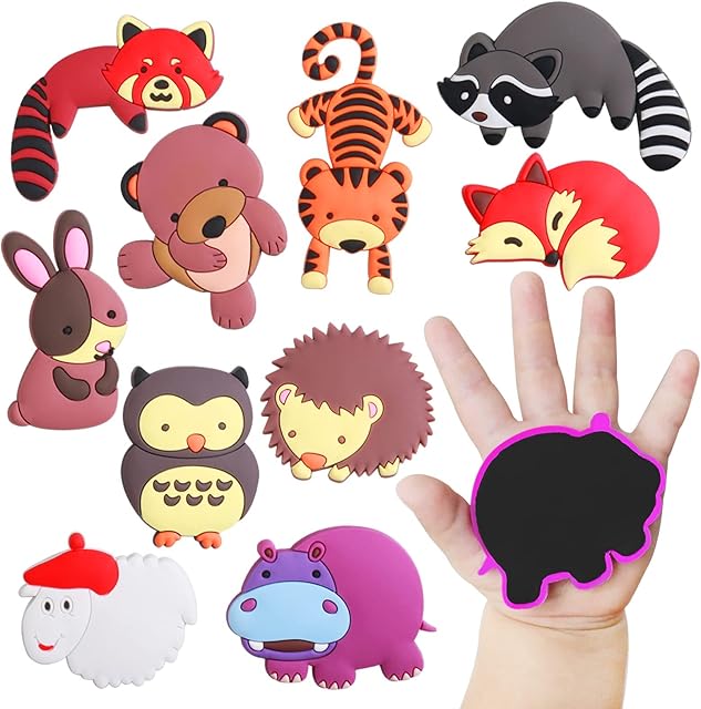 The SUPINEEDO Fridge Magnets for Toddlers,Refrigerator Magnets for Kids Full Back Magnetic Rubber Kids Magnets Educational Toy Baby Magnet Gift Cute Animal Magnet