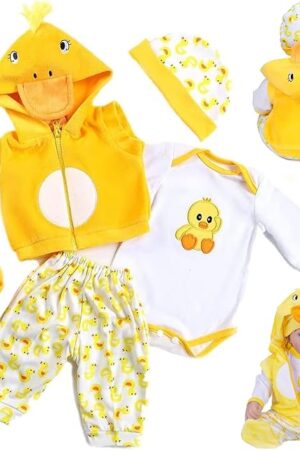 The Reborn Baby Dolls Clothes for 17-22 Inch Newborn Babys Doll Girl, Baby Doll Clothes Outfit Accessories fit 17-22 Inch Baby Doll Girl