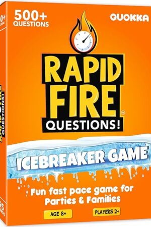 The QUOKKA Icebreaker Cards with 500+ Questions - Adults Kids Family Conversation Cards Game - Break The Ice Family Game for Kids 8-12 - Perfect for Family or Adults Game Night I Travel Version