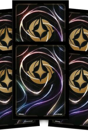 The Ravensburger Disney Lorcana TCG Card Sleeves Featuring Lorcana Card-Back Artwork | 65 Protective Sleeves for TCG Decks | Ages 8+
