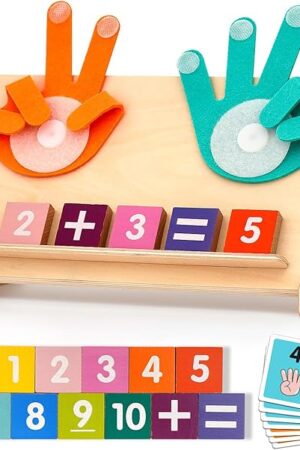 The Preschool Learning Toys for Toddlers 2-4, Educational Math manipulatives Number Counting Blocks for Kids, Montessori Toys for 3-5 Year Old Boys Girls Birthday Gifts