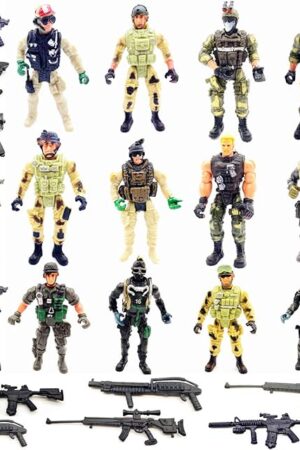 The Qiandier 12 Pcs Military Team Action Soldiers Special Force Marine Recon Figure Elite Force Army