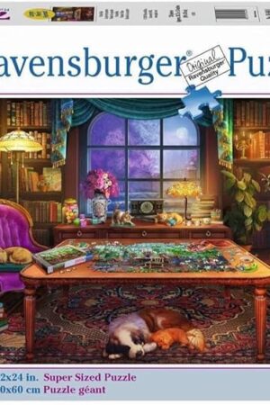 The Ravensburger Cozy Series: Puzzler's Place | 750 Piece Large Format Jigsaw Puzzle | Unique, Interlocking Pieces | Softclick Technology Ideal Gift for Kids & Adults