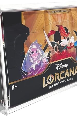 The Premium Acrylic Display case for Disney Lorcana Booster Box, with Magnetic Close