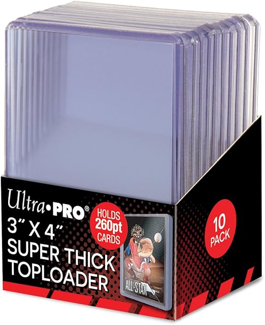 The Ultra Pro Super Thick 260PT Toploader 10ct Pack 85238, One Size, Multi