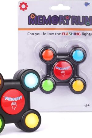 The Point Games Memory Run - Electronic Memory Handheld Game with Lights - Competitive Maze Challenge Gameplay -Cognitive Developmental Brain Teaser Puzzle Toy - Kids Ages 6+