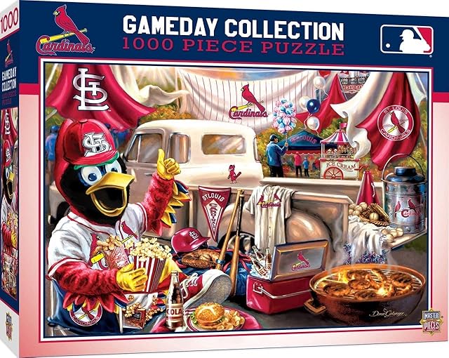 The MasterPieces 1000 Piece Jigsaw Puzzle for Adults - MLB St. Louis Cardinals Gameday - 19.25"x26.75"