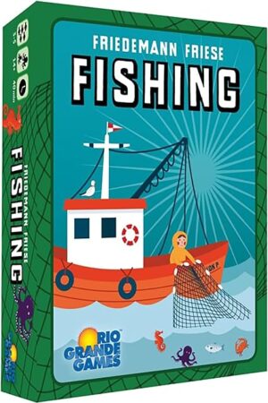 The Rio Grande Games: Fishing - Trick Taking Card Game, Ocean Theme, Card Drafting & Point Collection, Ages 14+, 3-5 Players, 30-60 Mins