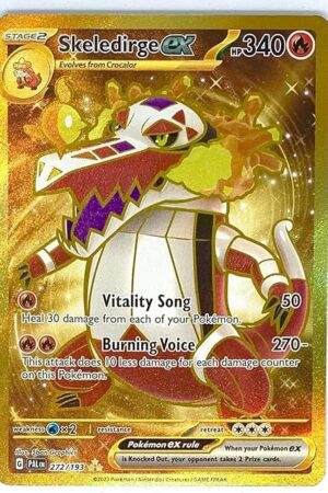The Pokemon - Skeledirge ex 272/193 - Paldea Evolved - Gold Secret Rare Card