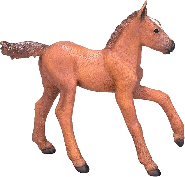 The MOJO Arabian Foal Chestnut Colored Realistic Equestrian Horse Club Hand Painted Toy Figurine
