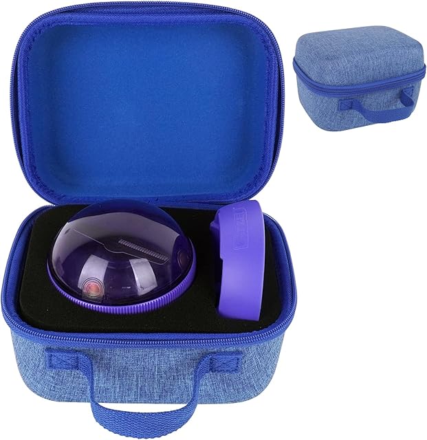 The MGZNMTY Travel Case for Bitzee Hamster Ball Interactive Toy - Custom Foam Protective Carrying Box for Virtual Electronic Digital Pet Toy & Dock for Kids (Case Only) (Blue)
