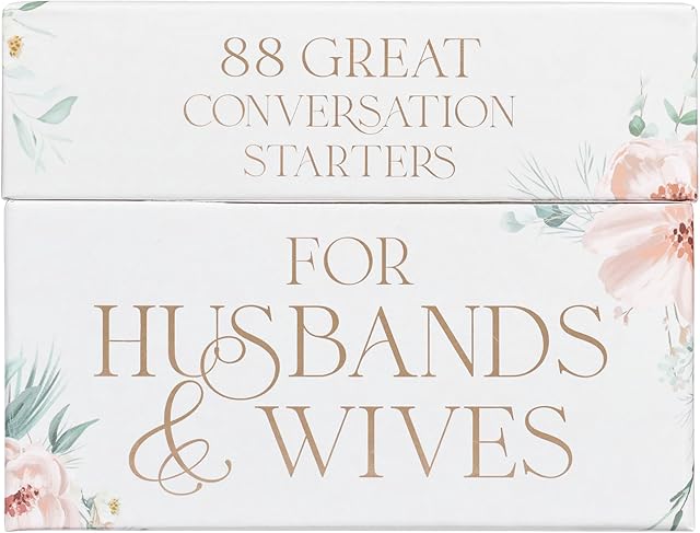 The Christian Art Gifts 88 Great Conversation Starters for Husbands and Wives “ Romantic Card Game for Married Couples “ Christian Games, Communication & Marriage Help, Fun Anniversary or Wedding Gifts