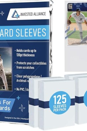 The Premium Penny Sleeves for Trading Cards | Soft Trading Card Sleeves for Baseball Cards, Ultra Clear Plastic Pro Sports Card Sleeve, Football, MTG Collector Sleeve (Standard + Thick Options Available)