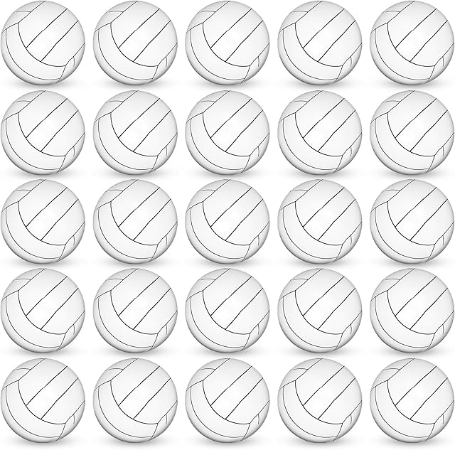 The Whaline 25Pcs 16'' Inflatable Beach Balls Pool PVC Balls for Summer Beach Party Decorations Water Sand Game Toy Accessories