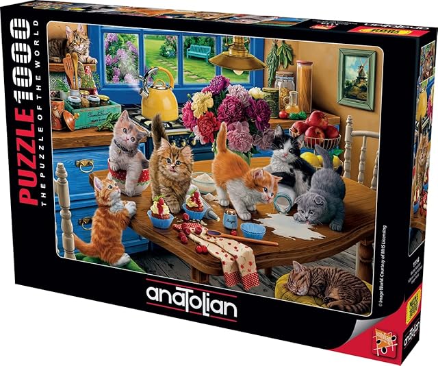 The Anatolian Puzzle - Kittens in The Kitchen, 1000 Piece Jigsaw Puzzle, #1114
