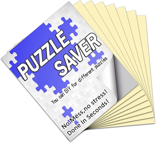 The Preserve Puzzle Glue - 32 Sheets, No Stress & No Mess Puzzle Saver