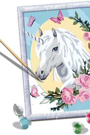 The Ravensburger Unicorn Portrait Paint by Numbers Kit for Kids - 20268 - Painting Arts and Crafts for Ages 9 and Up