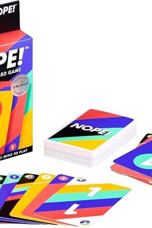 The Ridley’s Nope! Fun Card Game for Families, Action-Packed, Fast-Paced Game for 2+ Players, Includes 104 Game Cards and Instructions, Simple Card Game for Kids Ages 6+