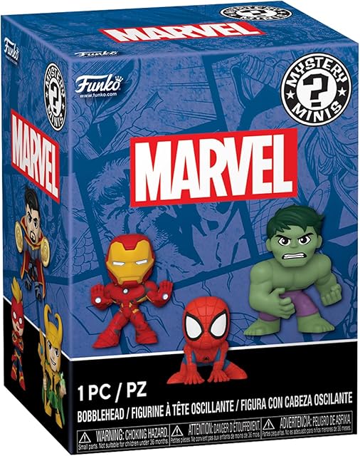 The Funko Mystery Mini - Marvel Heroes - 1 of 12 to Collect - Styles Vary - Collectable Vinyl Figure - Gift Idea - Official Merchandise - for Kids & Adults - Marvel Fans - Mini Figure for Collectors