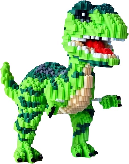 The Dinosaur Tyrannosaurus Rex Building Sets Velociraptor Micro Mini Blocks Toy Birthday for Age 6+ Boys Adults Teens 2745 Pieces