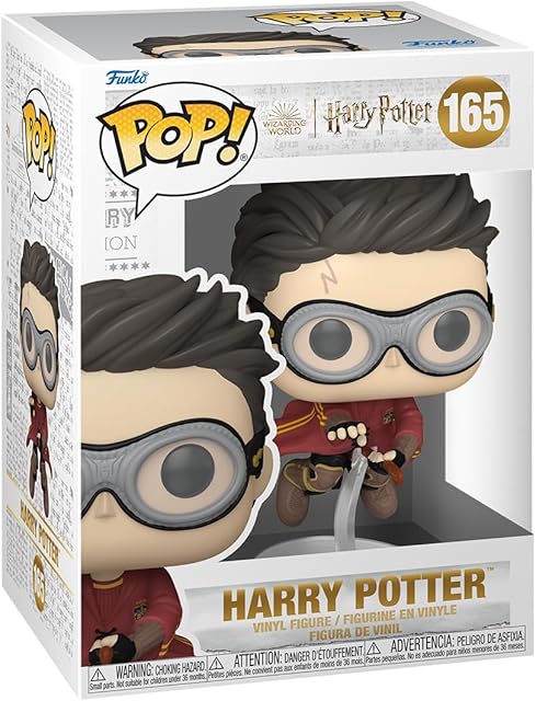 The Funko POP! Movies: Harry Potter Prisoner of Azkaban - Harry with Broom - (Quidditch) - Collectable Vinyl Figure - Gift Idea - Official Merchandise - for Kids & Adults - Movies Fans