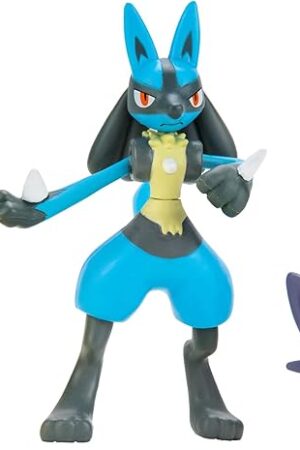 The Pokemon Battle Figure Multipack Set - Features 2-Inch Pikachu and Zorua Figures Plus 3-inch Lucario Figure - Perfect for Any Trainer