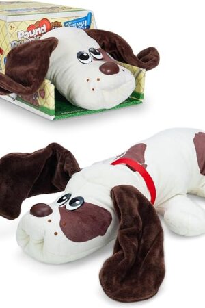The POUND PUPPIES Cream with Medium Brown Spots Plush Toy