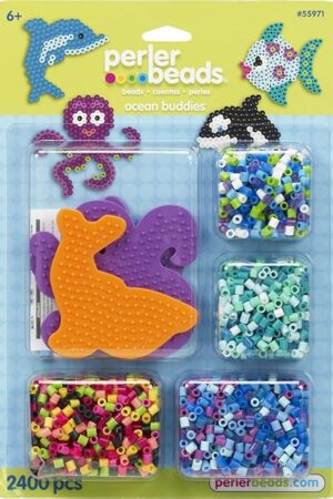 The Perler Beads Ocean Buddies Ocean Bead Activity Crafts for Kids, 2400 pcs