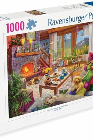 The Ravensburger Cozy Cabin 1000 Piece Jigsaw Puzzle for Adults - 12000293 - Handcrafted Tooling, Made in Germany, Every Piece Fits Together Perfectly