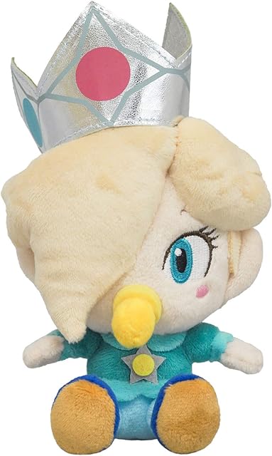 The Little Buddy 1729 Super Mario All Star Collection Baby Rosalina Plush, 6", Blue