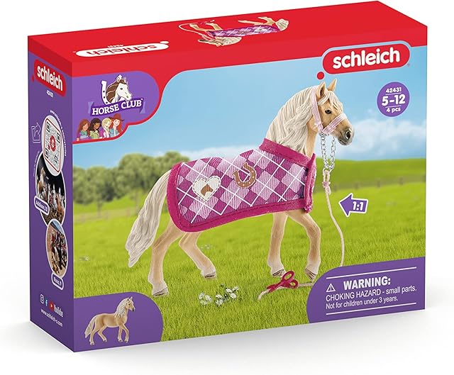 The Schleich Horse Club, Horse Toys for Girls and Boys, Sofia's Fashion Creation Horse Set for Girls & Boys Ages 5+ with Horse Figurine, Horse Bridle and Horse Toy Accessories, 4 pieces
