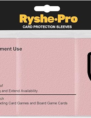 The Premium Card Sleeves, 150 Sleeves 2.6''x3.6''(66x91mm) Compatible with Standard Sized Trading Card, Fit for MTG PTCG Game Card, Baseball Card, Sport Card (Pink)