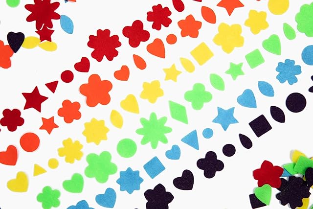 The Roylco Felt Shapes, Assorted