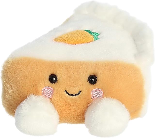 The Aurora® Adorable Palm Pals™ Carrie Carrot Cake Stuffed Animal - Pocket-Sized Play - Collectable Fun - Orange 5 Inches