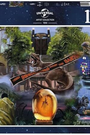 The Ravensburger Jurassic Park Movie Poster 1000 Piece Jigsaw Puzzle for Adults & Kids Age 12 Years Up