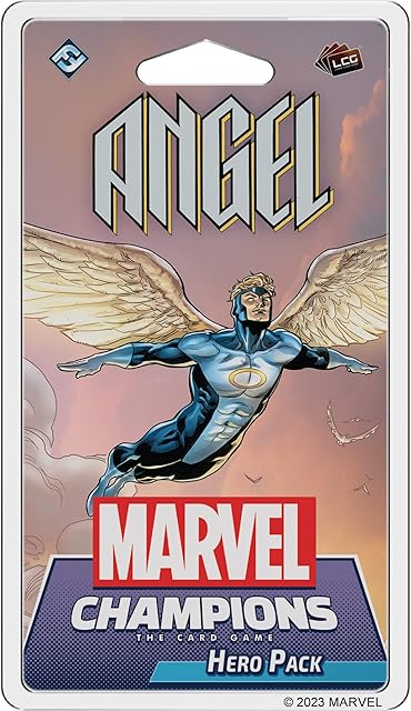 The Marvel Champions The Card Game Angel HERO PACK - Superhero Strategy Game, Cooperative Game for Kids and Adults, Ages 14+, 1-4 Players, 45-90 Minute Playtime, Made by Fantasy Flight Games