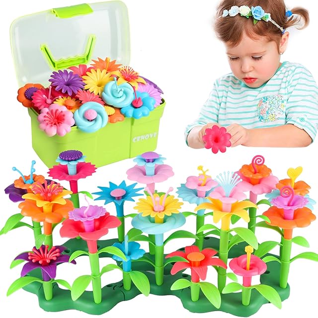 The CENOVE Toddler Toys for 3 4 5 6 Years Old Boys Girls,Upgrade DIY Building Blocks Stacking Toy,STEM Educational Brain Development Preschool Kindergarten Toy with Storage Box