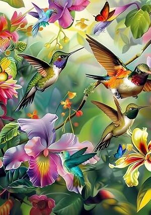 The Puzzles for Adults 1000 Pieces，Family Puzzle Game Toy Puzzle (Hummingbird)