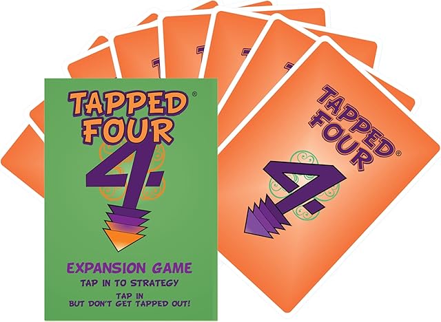 The Tapped Four Expansion Game – Fast-Paced Party Card Game for Up to 11 Players – Strategy, Laughter & Fun for Friends and Family