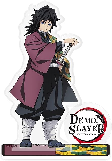 The ABYSTYLE Demon Slayer Kimetsu no Yaiba Giyu Tomioka Acryl® 4" Acrylic Stand Model Figure Anime Manga Desktop Accessories Merch Gift